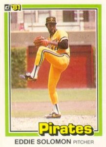Eddie Solomon 1981 Donruss Baseball Card