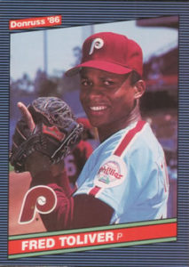 Freddie Toliver 1986 Donruss baseball card