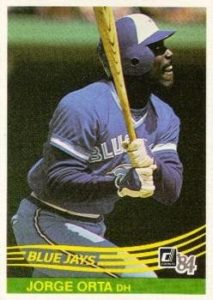 Jorge Orta 1984 Donruss Baseball Card