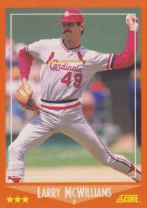 Larry McWilliams 1988 Score Traded Baseball Card