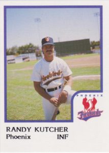 Randy Kutcher 1986 minor league baseball card
