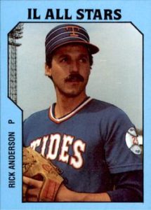Rick Anderson 1985 minor league baseball card