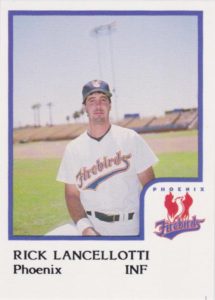 Rick Lancellotti 1986 minor league baseball card