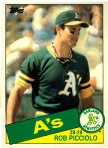 Rob Picciolo 1985 Topps Traded baseball card