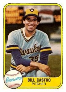 Bill Castro 1981 Fleer Baseball Card