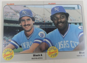 Black and Blue Baseball Card
