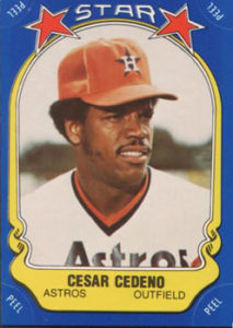 Cesar Cedeno 1981 Fleer Sticker