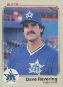 Dave Revering 1983 Fleer baseball card