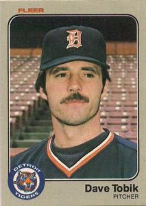 Dave Tobik 1983 Fleer Baseball Card