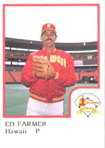 Ed Farmer 1986 minor league baseball card