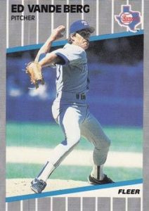 Ed Vande berg 1988 Fleer baseball card