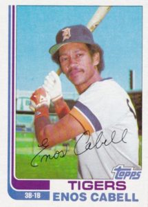 Enos Cabell 1982 Topps Update Baseball Card