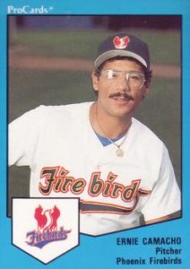 Ernie Camacho 1989 minor league baseball card