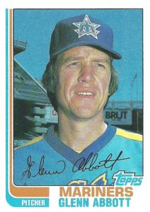 Glenn Abbott 1982 Topps Baseball Card