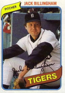 Jack Billingham 1980 Topps Baseball Card