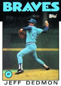 Jeff Dedmon 1986 Topps Baseball Card