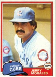 Jerry Morales 1981 Topps Traded baseball card