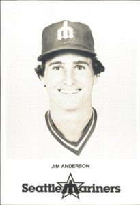 Jim Anderson 1980 Baseball Card