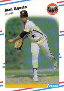 Juan Agosto 1988 Fleer Baseball Card