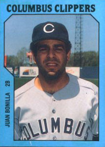 Juan Bonilla 1985 minor league baseball card
