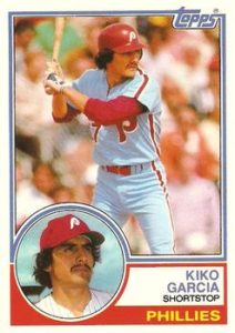Kiko Garcia 1983 Topps Update baseball card