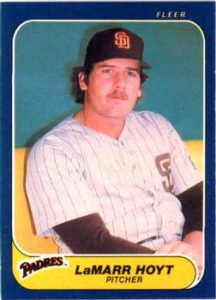 LaMarr Hoyt 1986 Fleer baseball card
