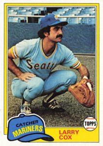 Larry Cox 1981 Topps Baseball Card