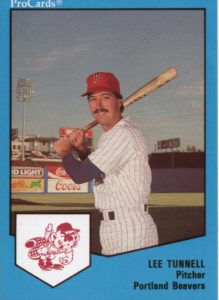 Lee Tunnell 1989 minor league baseball card