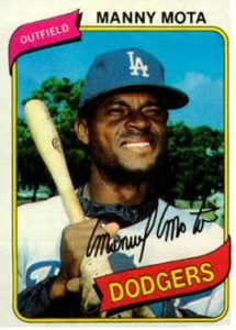 Manny Mota 1980 Topps Baseball Card