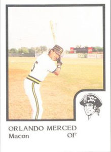 Orlando Merced minor league baseball card