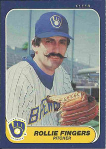 Rollie Fingers 1986 Fleer Baseball card