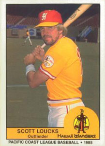 Scott Loucks 1985 minor league baseball card