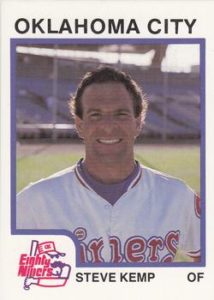 Steve Kemp 1987 minor league baseball card