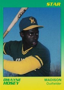 dwayne hosey 1989 minor league baseball card
