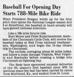 1981 Opening Day Baseball