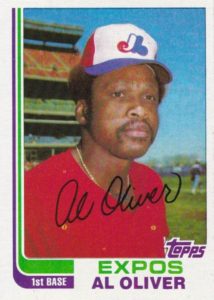 Al Oliver 1982 Topps Traded Baseball Card