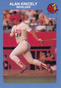 Alan Knicely 1986 minor league baseball card