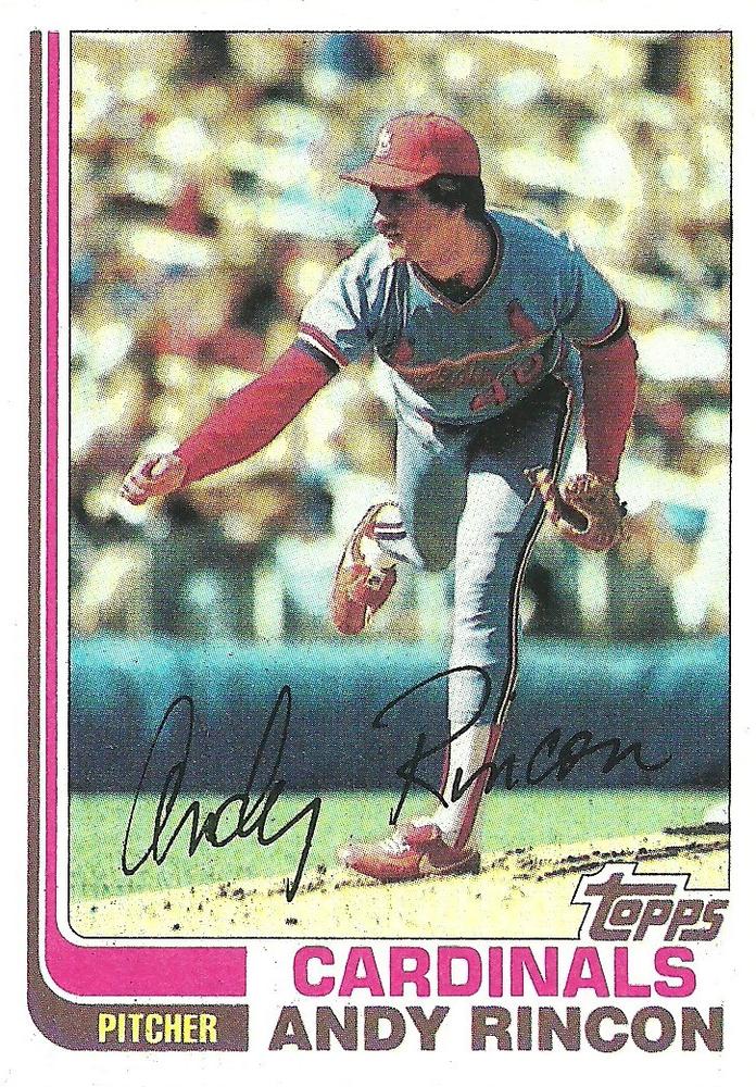 Andy Rincon 1982 Topps Baseball Card - 1980s Baseball