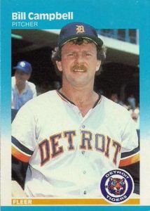 Bill Campbell 1987 Fleer Baseball Card