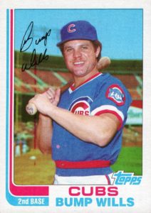 1982 Bump Wills Topps Traded baseball card