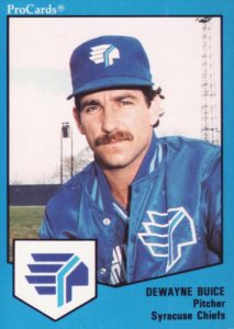 DeWayne Buice 1989 minor league baseball card