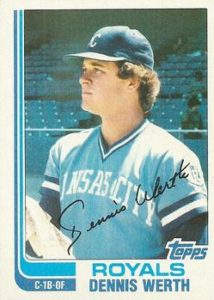 Dennis Werth 1982 Topps Traded Baseball Card
