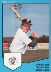 Donnie Hill 1989 minor league baseball card