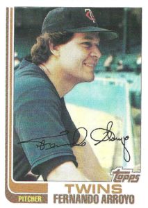 Fernando Arroyo 1982 Topps Baseball Card
