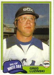 Greg Luzinski 1981 Topps Update Baseball Card