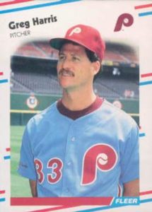 Greg harris 1988 Fleer Update baseball card