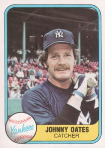 Johnny Oates 1981 Fleer Baseball Card
