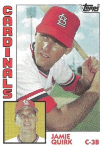 Jamie Quirk 1984 Topps Baseball Card