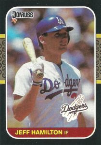 Jeff Hamilton 1987 Donruss Baseball Card