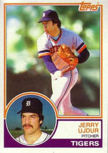 Jerry Ujdur 1983 Topps Baseball Card